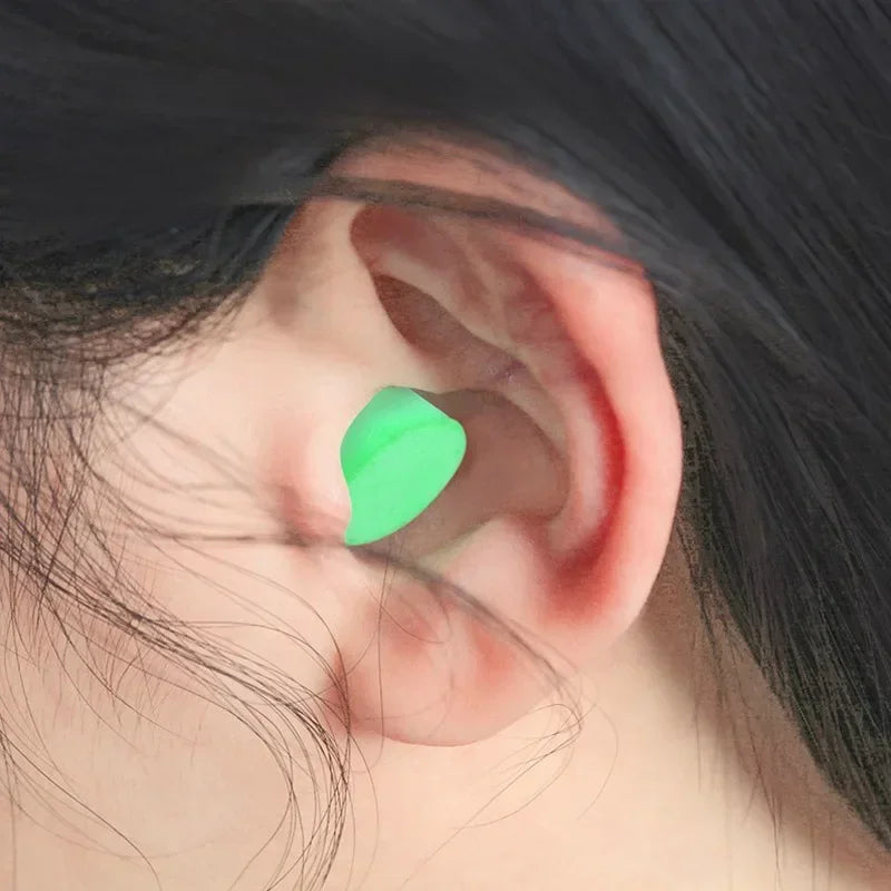 10pcs Soft Silicone Earplugs Waterproof Swimming Ear Plugs Reusable Noise Reduction Sleeping Ear Plugs Hearing Protector