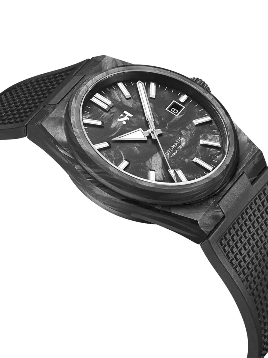 2024 New 40mm Carbon Automatic Watch Luxury 100m Waterproof Diver Watches PT5000 Diver Men Watch