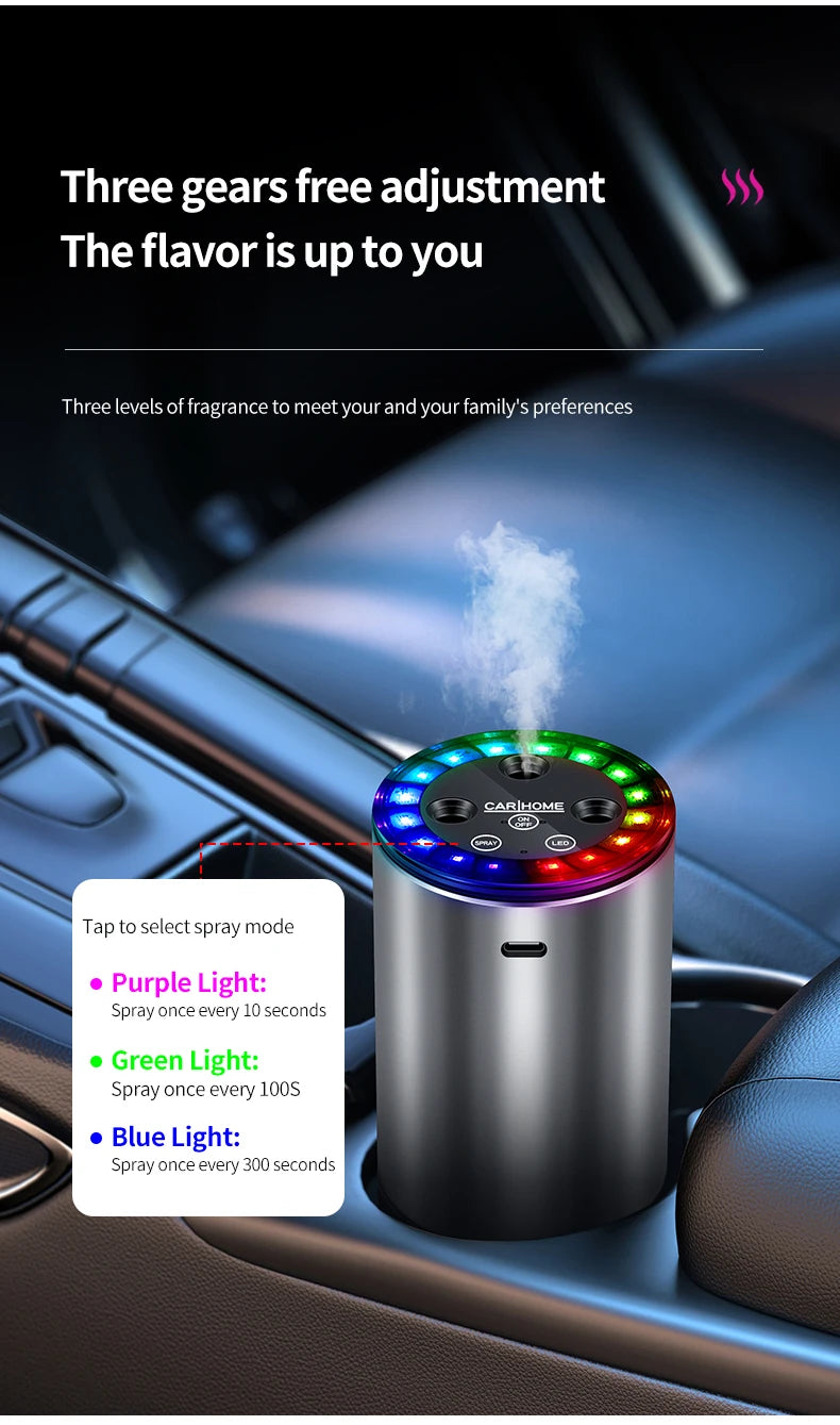 Car Electric Air Diffuser Aroma Compact Car Diffuser for Long-Lasting Aromatherapy Car Air Freshener For Removing Odors