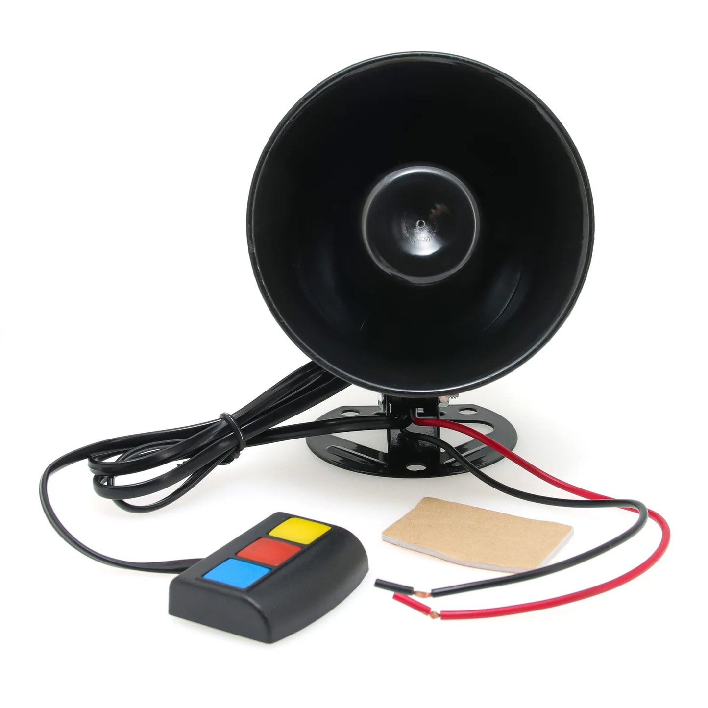 Universal 3-Tone Sounds Siren Horn Car Loud Horn 110dB Sound Motorcycle Warning Alarm Police Fire Siren Speaker Outdoor 20W