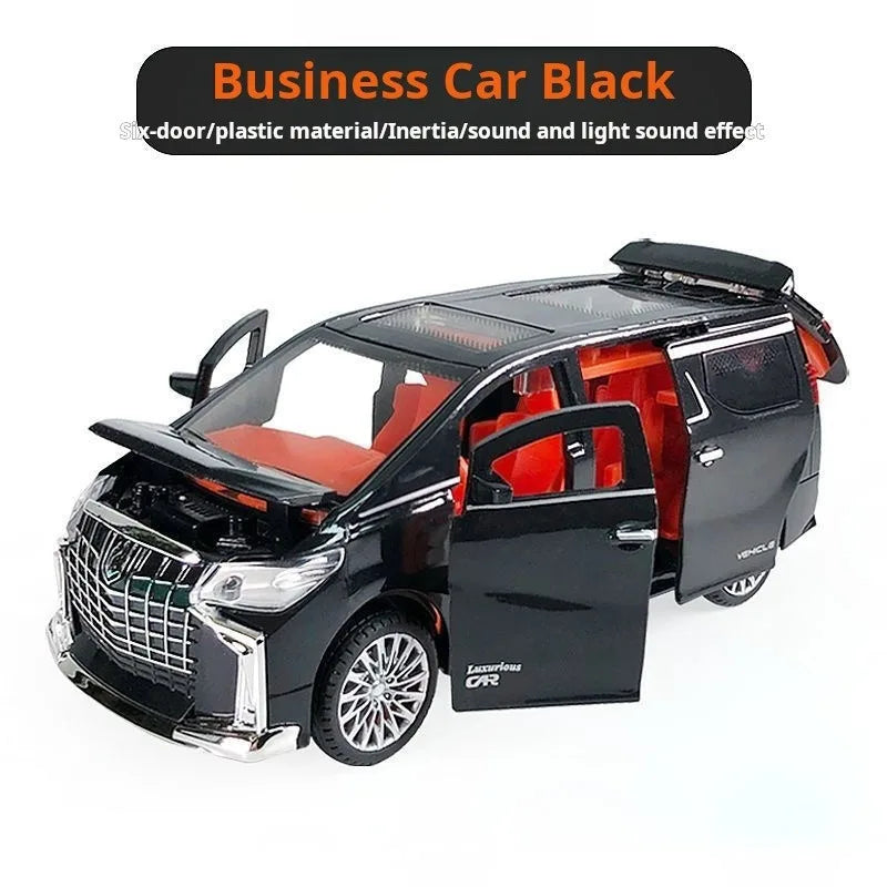 1:32 Children's Inertia Pull-back Car Toy with Lighting Sound Simulation Commercial Car Model Boy Gift Toy Car Kids Holiday Gift