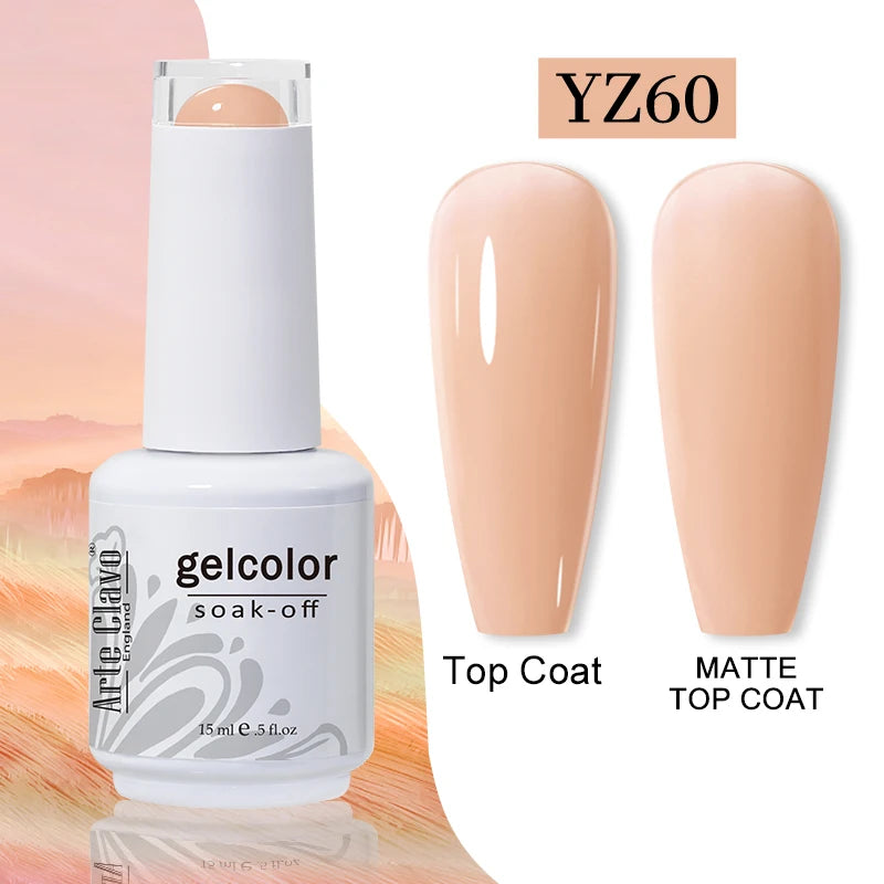 Arte Clavo 15ml Gel Polish Hybrid Varnishes 179 Colors Nails Art For Manicure Soak Off UV Need Top Base Primer Gel Nail Polish
