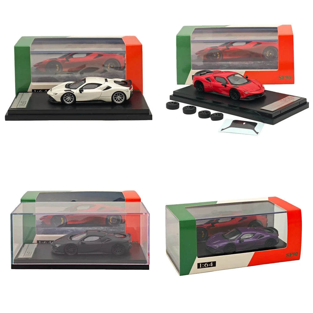Fine model FM 1/64 Scale SF90 Diecast Models Car Collectible Christmas Gift