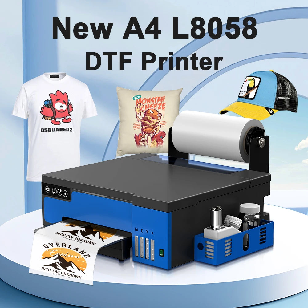 8.2inch A4 DTF Printer For Epson XP600 Directly to Film Transfer Printer T shirt Printing Machine For Fabric L8058 DTF Printer