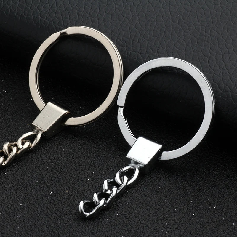 10/50/100pcs Key Chain Key Ring For Jewelry Making Keychain Accessories Long Round Split Keychain Keyrings DIY Wholesale