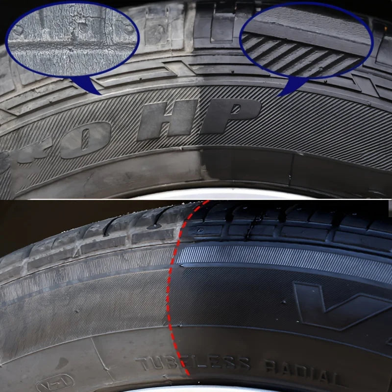 Black Shine Tire Wax - Durable, Long-Lasting Protection & Restoration for Car, Bike, and Motorcycle Tires Accessories