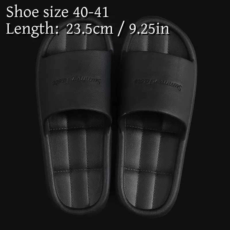 Men And Women Super Soft Eva Thick Platform Slides Minimalist And Comfortable Indoor Bathroom Non Slip Slippers Women Slippers
