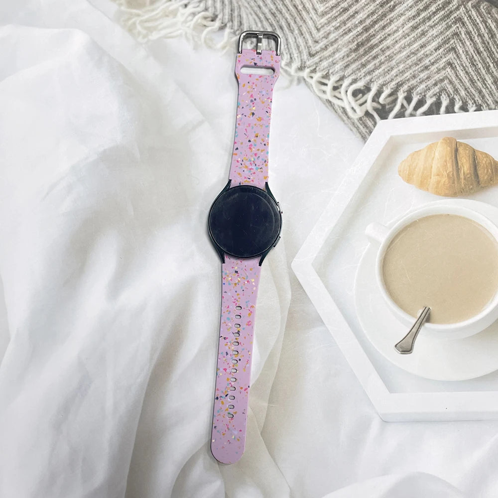 Silicone Strap For Samsung Galaxy Watch 6/6 Classic Eco-friendly Watchband for Galaxy Watch 4 5 6 7 FE