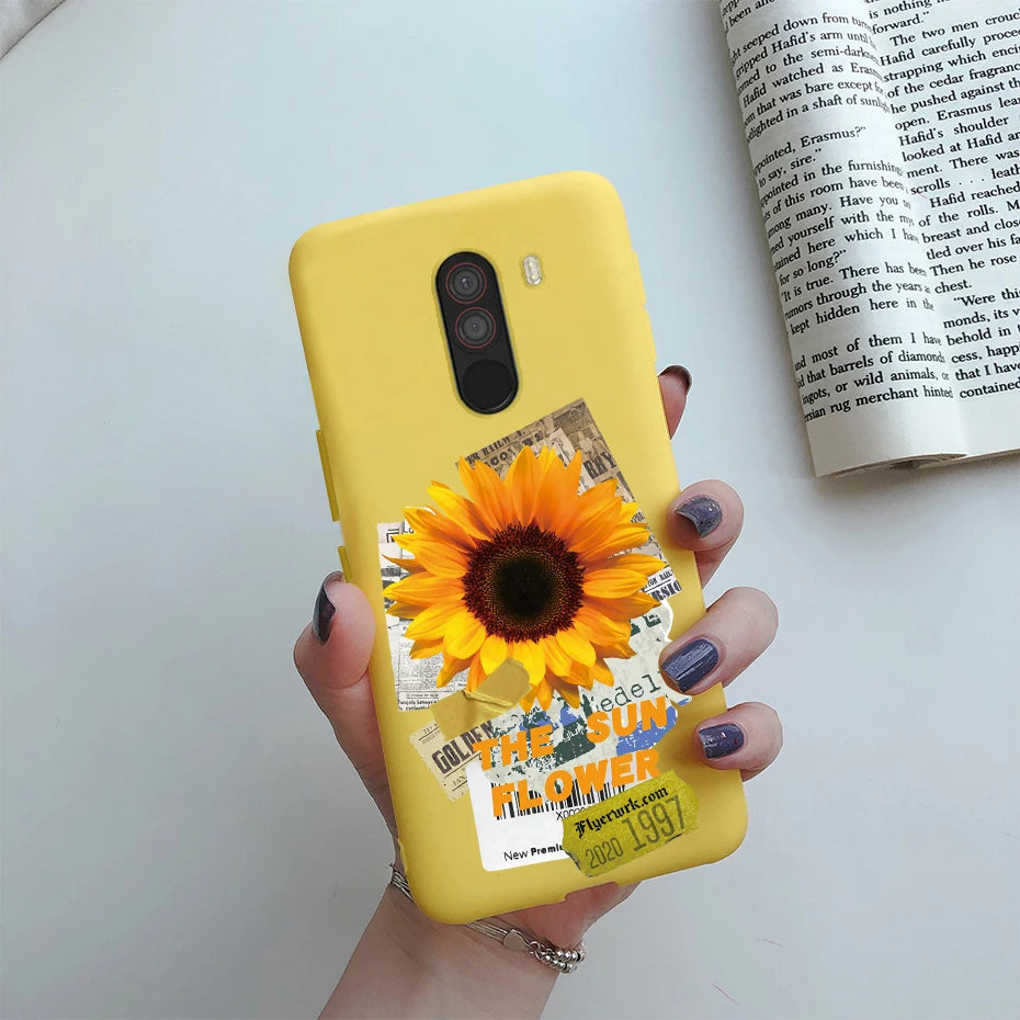 For xiaomi Pocophone F1 Case Poco F1 Cute Cat Cartoon Cover Silicone Soft TPU Phone Case For xiaomi Pocophone F1 Global F 1 Case