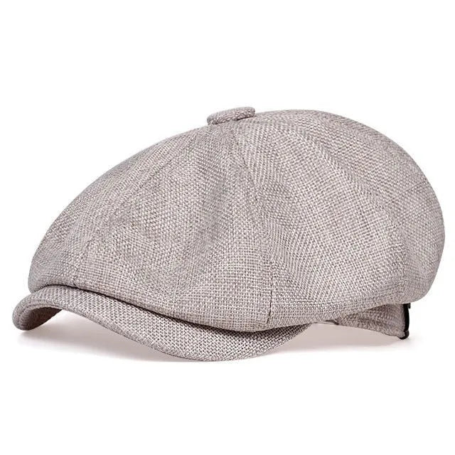 Men's Tweed British Newsboy Hat Herringbone Gatsby Hat Street Hats Octagonal Brim Hat Four Seasons Hip Hop Beret Painter Hat