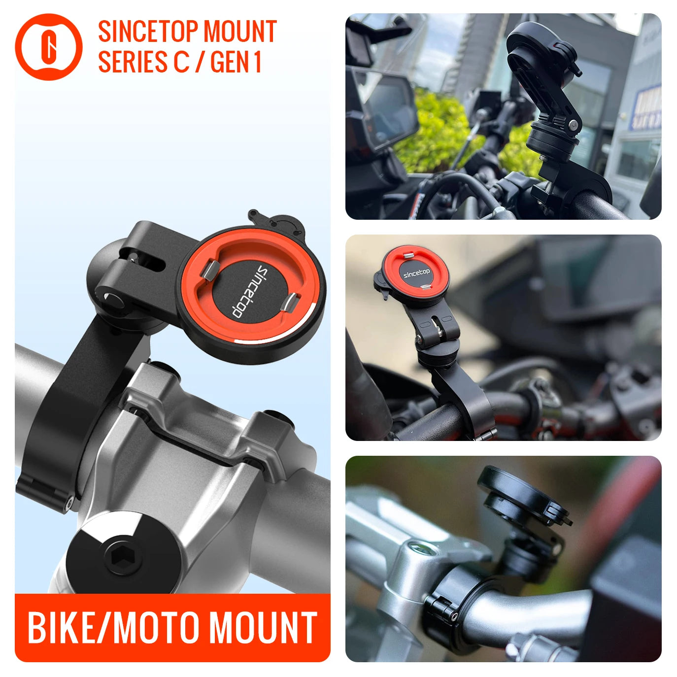 Motorcycle  Phone Holder Bicycle Phone Mount Moto MTB Road Mountain Bike Cellphone Bracket Accessories Quick Attach Lock
