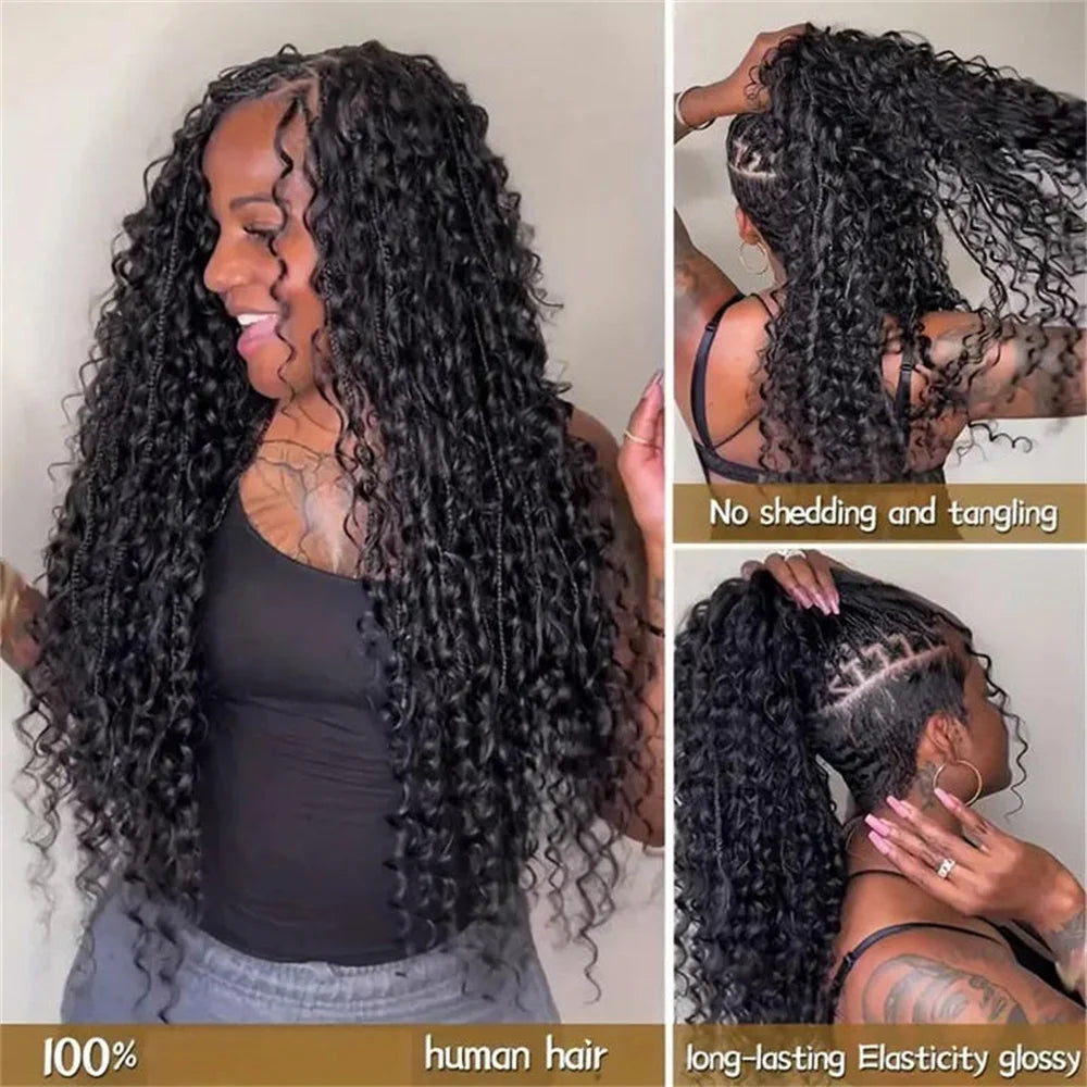 Boho Braids Human Hair Curly Bulk Hair For Braiding Burgundy No Weft Curly Hair Bundles Honey Blonde for Boho Braid Hair