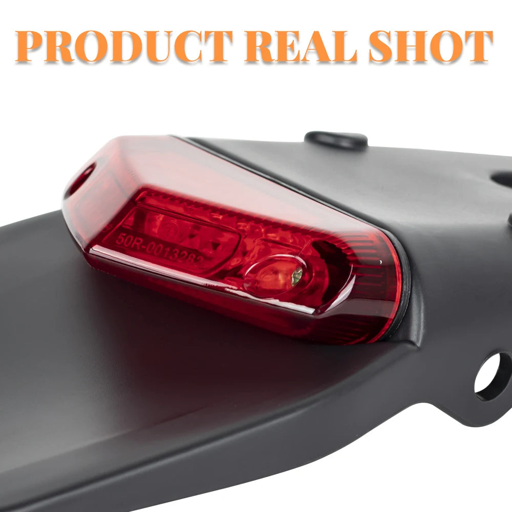 Motorcycle Rear Fender License Plate Bracket 12V For Enduro Off-Road Bike CRF YZ  Motobike Tail Light Brake Lamp For BETA RR
