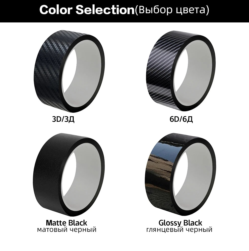 3D Carbon Fiber Vinyl Wrap Film Glossy Black Matte Black Self Adhesive Vinyl Car Wrap Foil Sticker Console Computer Laptop Skin