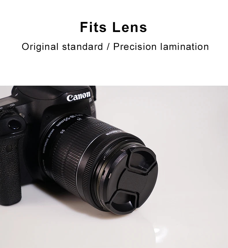 Camera Lens Cap 39mm 40.5mm 43mm 46mm 49mm 52mm 55mm 58mm 62mm 67mm 72mm 77mm 82mm Lens Protector fuji sony Front Lens Cap 1pcs