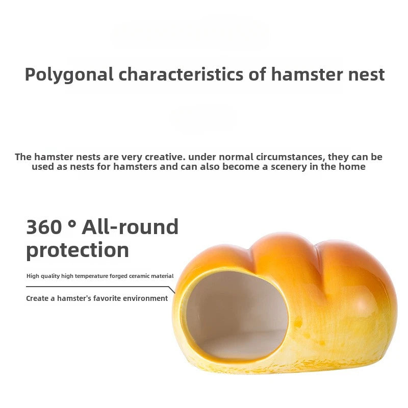 Ceramic Hamster House for Small Animals Outdoor Cave Small Animal Cool House