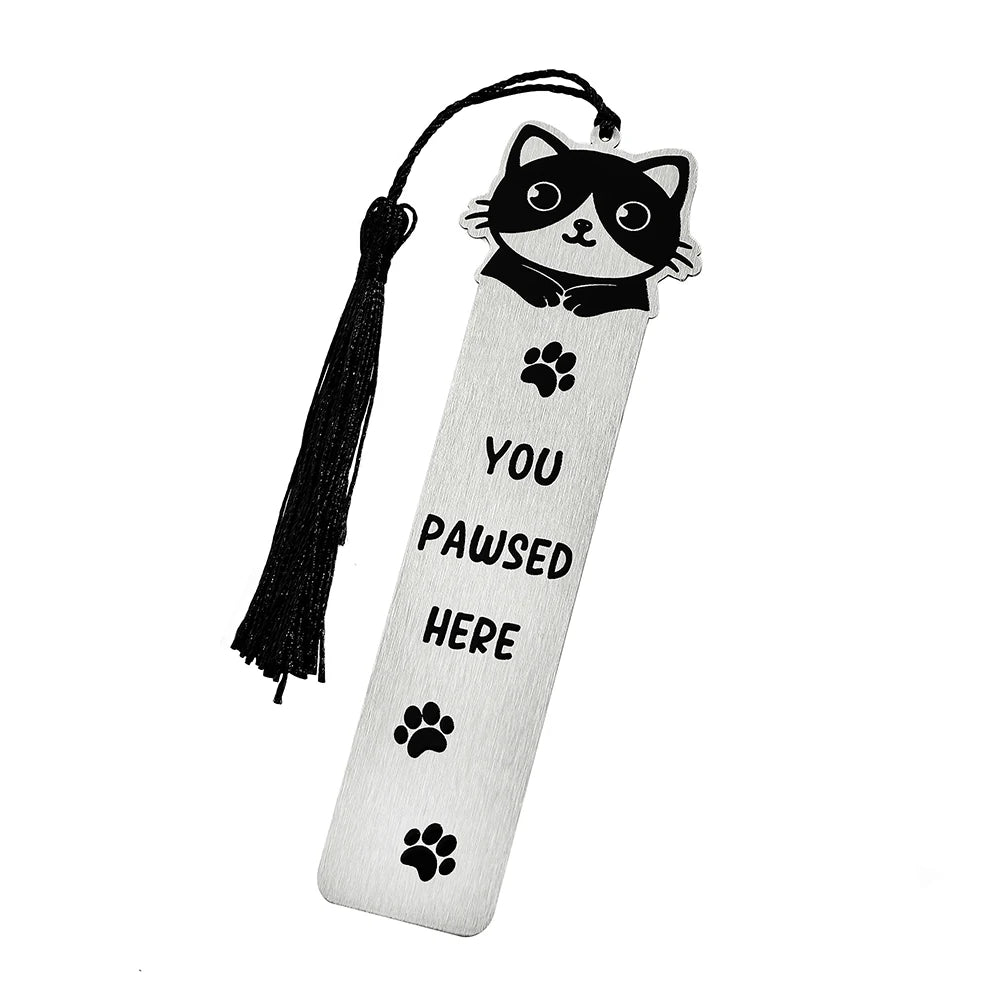 New cute cat bookmark, student birthday gift or teacher's day gift, make reading time even better.