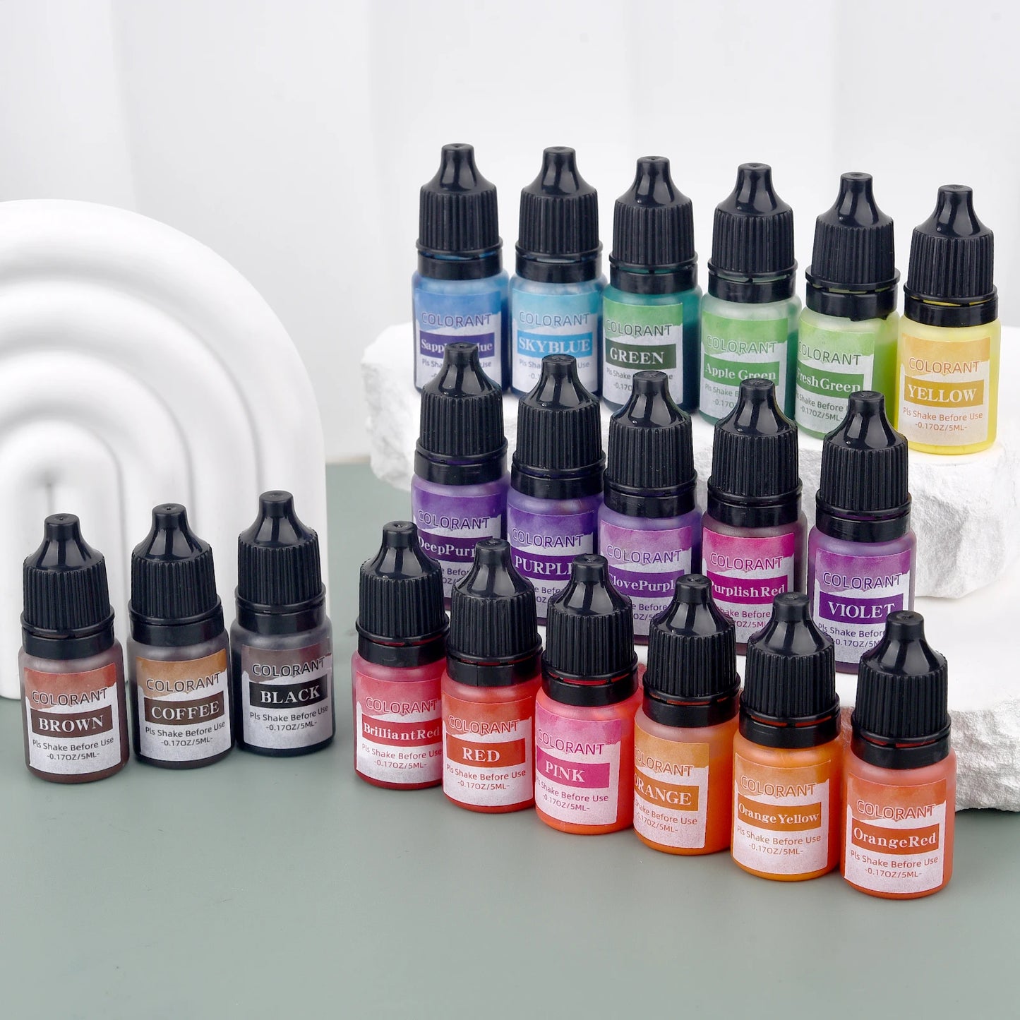 5ml/Bottle Candle Wax Pigment Colorant Non-Toxic Soy Candle Wax Pigment Liquid Dye Soy Wax DIY Soap Dyes Candle Making Supplies