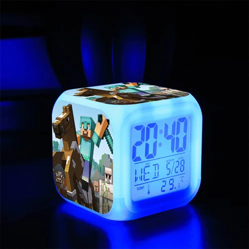 Digital Alarm Clock Battery Electric Game Set Time Alarm Clock Toy Kids Boys Creative Portable Despertador Bedroom Decor Reloj