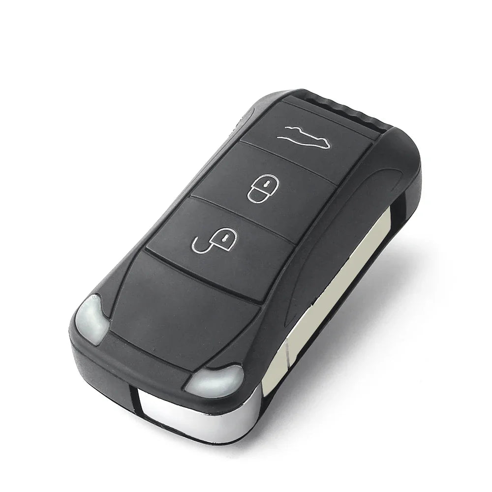 KEYYOU NEW 1PCS For Porsche Cayenne GTS 2004 2005 2006 2007 2008 2009 2010 2011 Shell Folding Car Key Case 2/3 Buttons