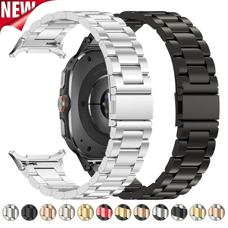Metal Stainless Steel Strap for Samsung Galaxy Watch 7 Ultra 47mm Quick Bracelet for Galaxy Watch 7 Ultra Replacement Wristband