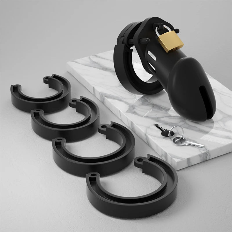 New Male Bird Locked Soft Silicone Male Penis Ring Chastity Cage BDSM Bondage Restraint Device Short Set Sex Toy for Men