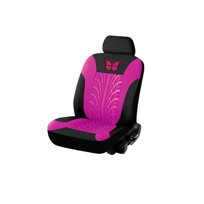Butterfly Glamour Car Seat Cover Set Premium Bronzing 9-Piece Universal Fit for 5 Seats Fashionable Design Durable Comfortable