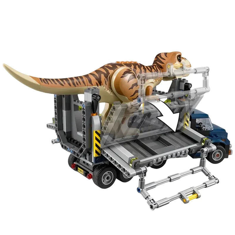 Dinosaur World Tyrannosaurus Rex Great Escape Educational MOC Building Block DIY Toys Give Away Three Dolls Birthday Boy Gifts