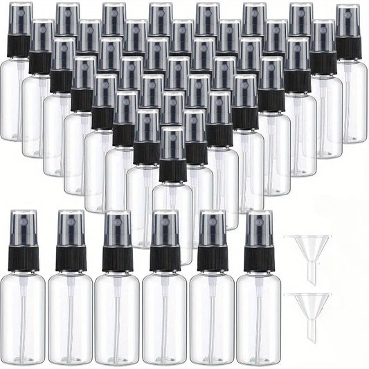 50PCS 10/20/30/50/60/100ml Refillable Empty Portable Clear Plastic Bottle Fine Mist Spray Alcohol Travel Perfume Atomizer Bottle