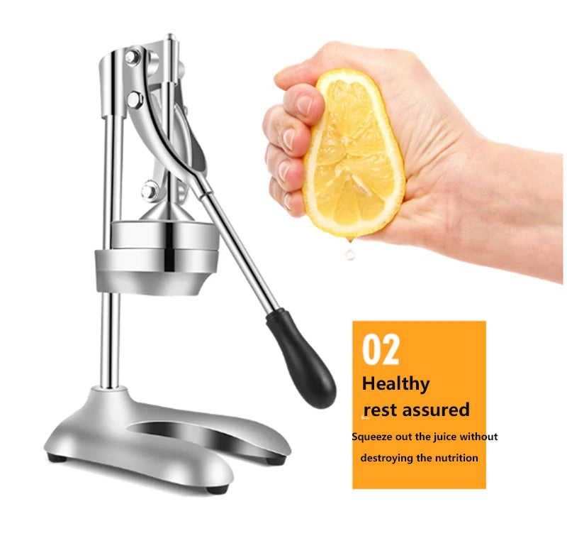 Manual Fruit Juicer Stainless Steel Manual Orange Lemon Squeezer Juicer