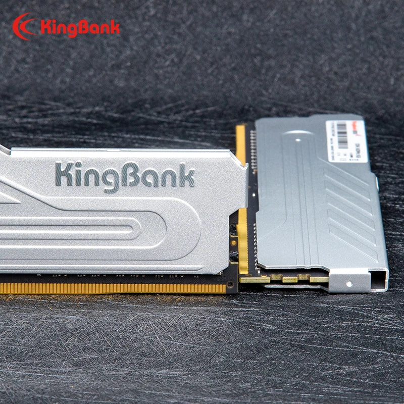 Kingbank Heatsink Memoria RAM DDR5 6000mhz 6400mhz XMP 8GB 16GB 32GB Desktop Memoria DDR5 RAM Dual Channel Computador Desktop PC