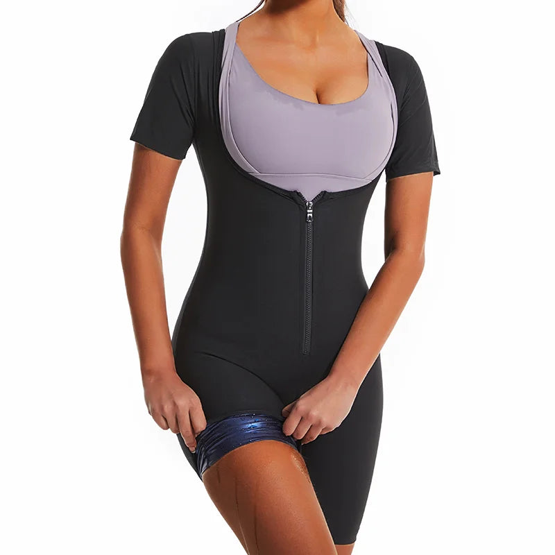 Fajas Shapewear High Compression Bodysuit Girdles Sauna Sweat Suits Polymer for Daily and Post-Surgical Use Slimming Sheath