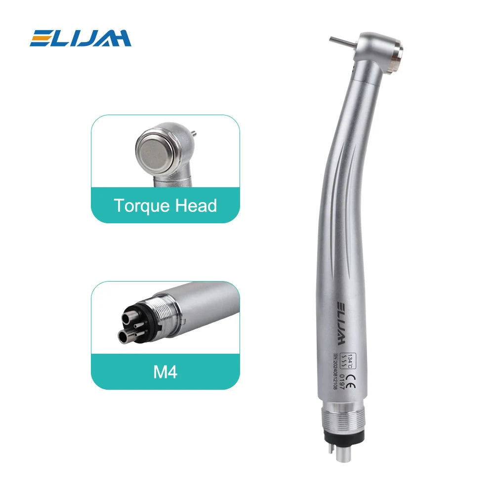 B2/M4 Torque/Standard Head Dental High Speed Handpiece Single Water Spray Push Button Low Noise Turbine Dentistry Equipment Tool