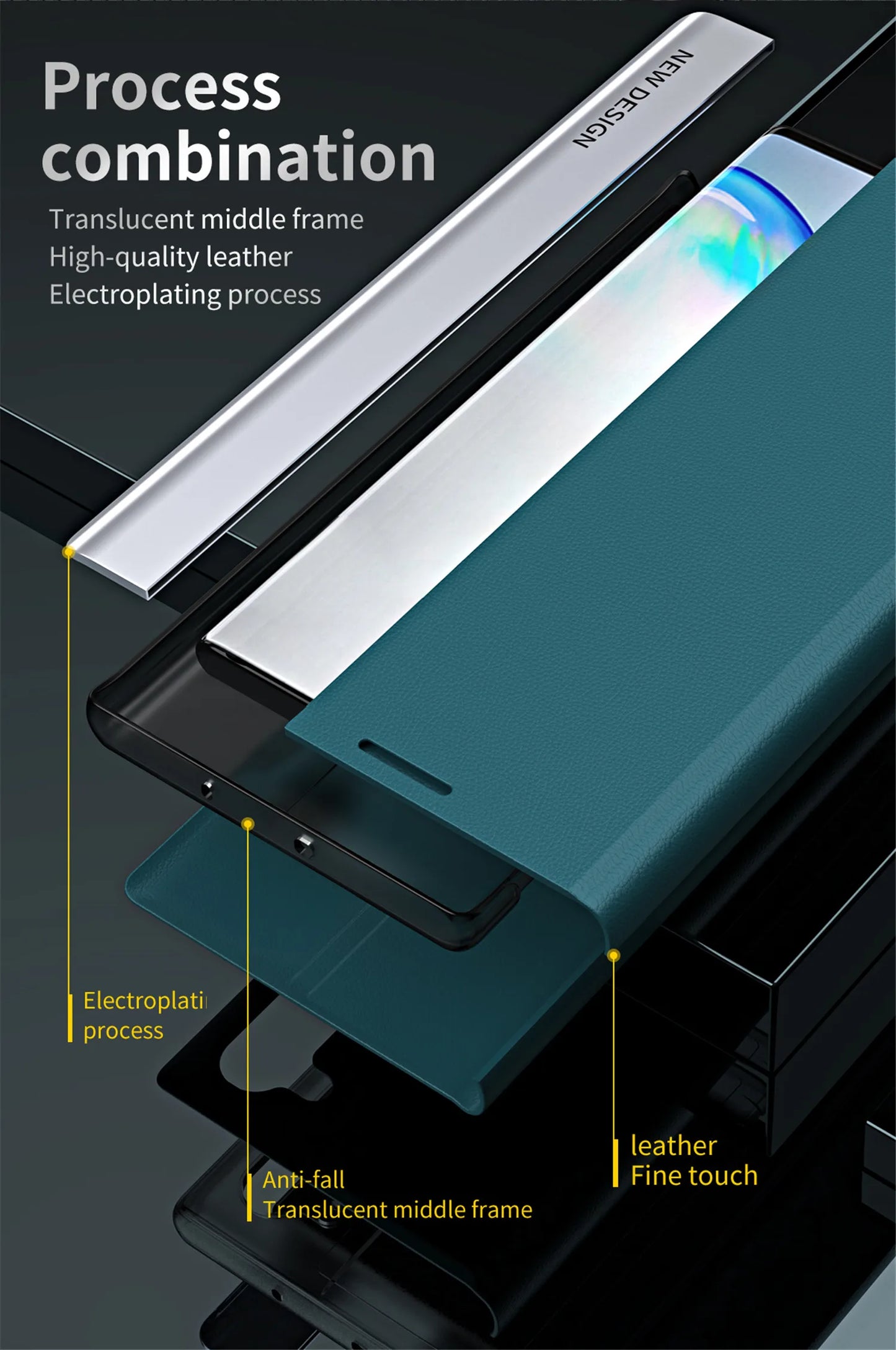 Flip Leather Case For Samsung Galaxy S25 S22 S23 S24 Ultra S9 Plus S10 S20 S21 FE Note 8 9 10 Plus 20 Ultra Luxury Bracket Cover