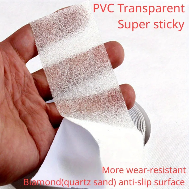 5M Transparent Anti Slip Tape Waterproof Non-Slip Traction Grip Tape to Tubs Boats Stairs Clear Soft Comfortable For Bare Feet