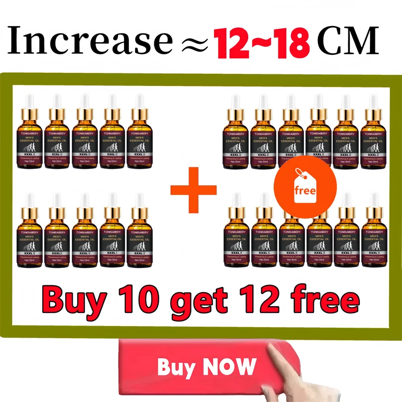 Powerful Men Big Dick Enlargement Gel Increase XXL Size Penis Erection Sex Product climax delay Extender Enhancer massage oil