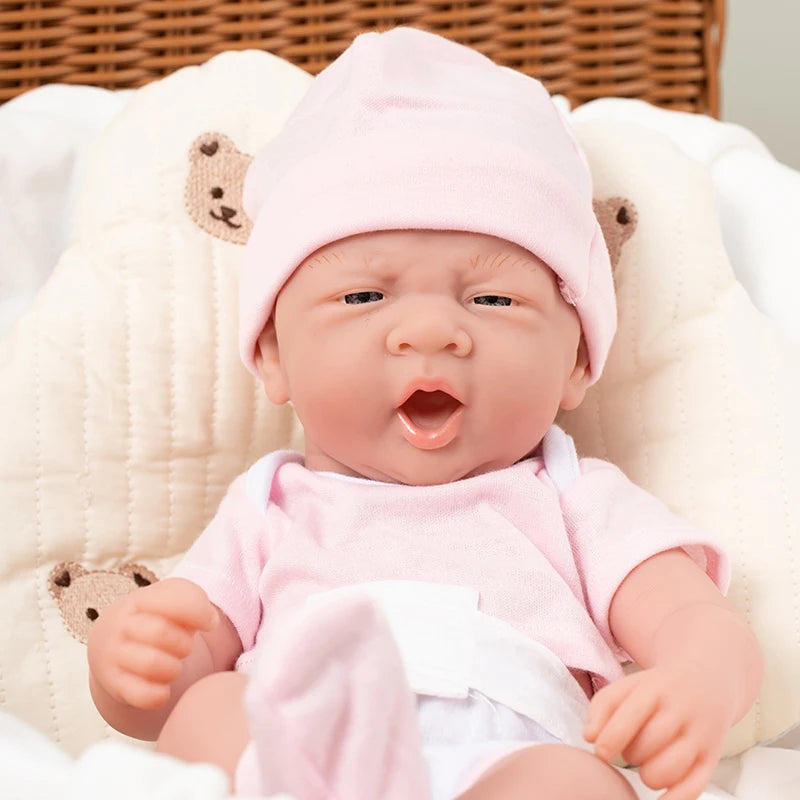 35CM 14inch Baby Dolls Cute Soft Silicone Baby Reborn Baby Doll Toys For Children Girls Gifts Lifelike Full Body Girl Dolls