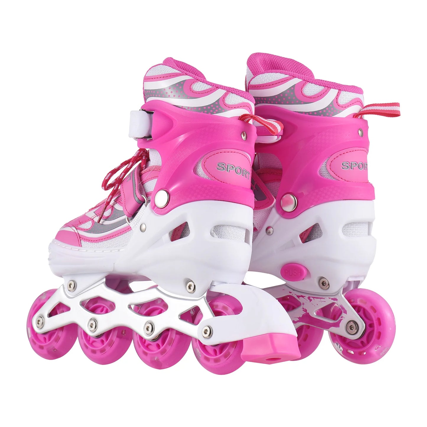 Kids Inline Skates Light Up for Boys and Girls Beginner Friendly Eco-friendly Breathable for Toddlers Shoe Size 28-41