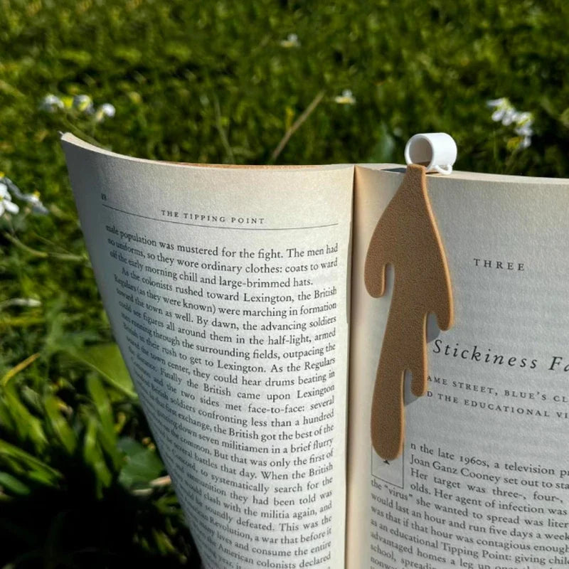 Bookmark PU Leather Book Page Marker Corner Marker for Reading