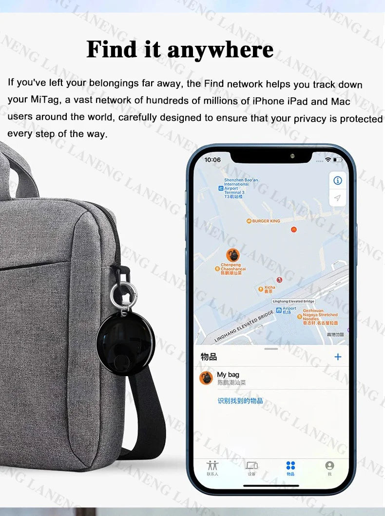 GPS IP67 MFI For Apple Tracker Smart Air Tag Child Key Pet Car Vehicle Lost Tracker Battery Life About 365 Day Bluetooth Tracker