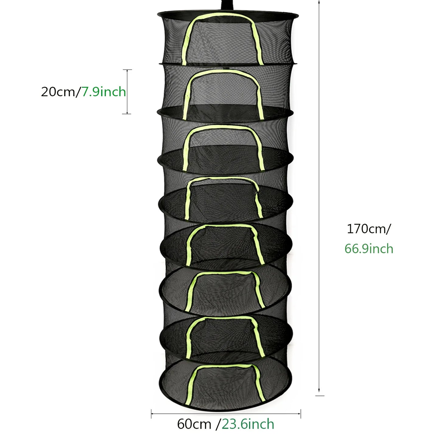 Folding Dry Rack Herb Vegetable Dryer 2-8Layers Drying Net for Fish Herbs Hanging Basket with Mesh Flowers Buds Plants Organizer