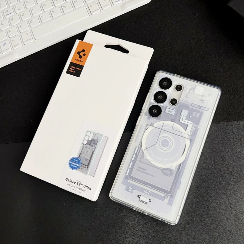 Spigen Ultra Hybrid Magfit Zero One Designs Magnetic Case For Samsung Galaxy S25 Ultra S26 S24 S23 S22 Plus For Magsafe Cover