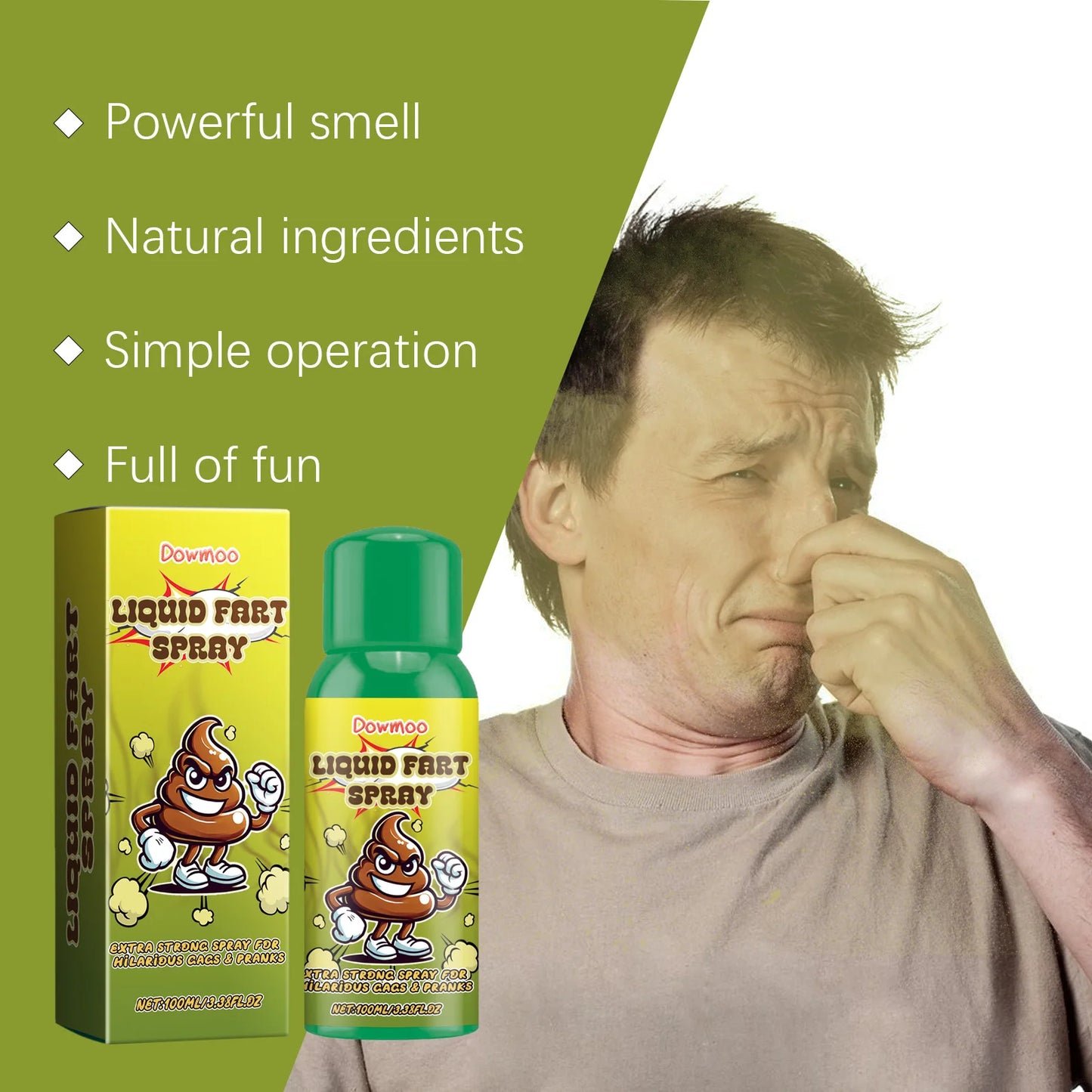 100ml Super Stink Fart Spray–Prank Trick Spray with Extra Potent Stench,Fake Poop Scent,Emitting"Foul Fart"Odor,Party Supplies