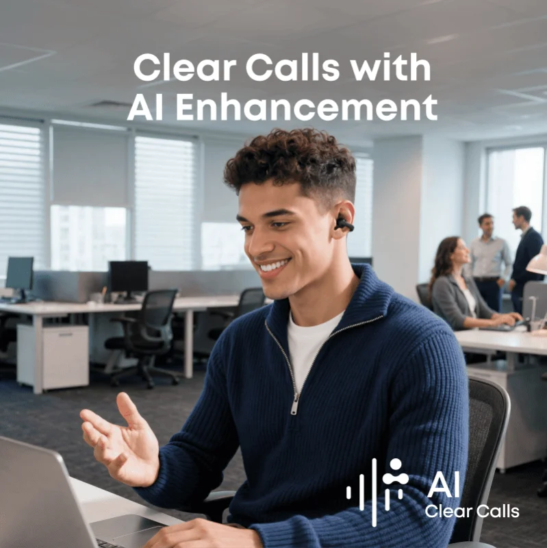 In Stock SoundCore C50i Comfortable Clip on Earbuds with Powerful Bass IP55 Bluetooth 6.0 Earphones AI-Enhanced Call Clarity