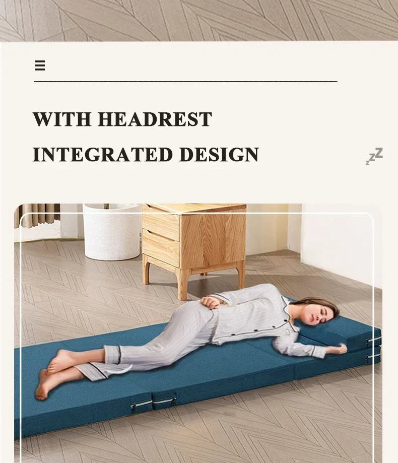 Home Lunch break folding mattress primary school students office floor paving car tatami sponge mat nap floor mat  foam mattress