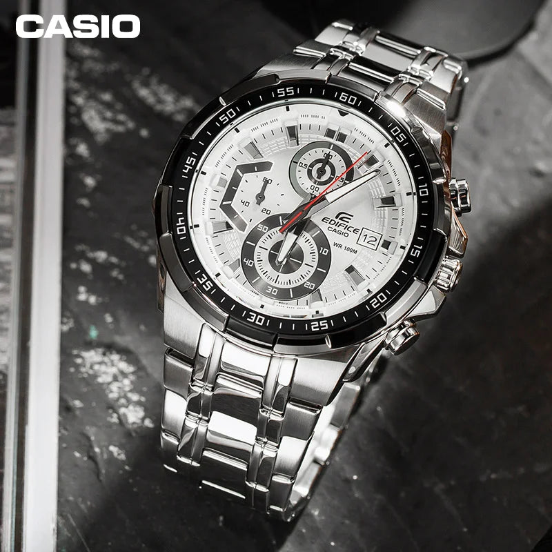 Casio EFR-539D/539L Multi-functional Waterproof MEN'S Watch Heart of Darkness Mechanical Large Dial Cool Stopwatch Date