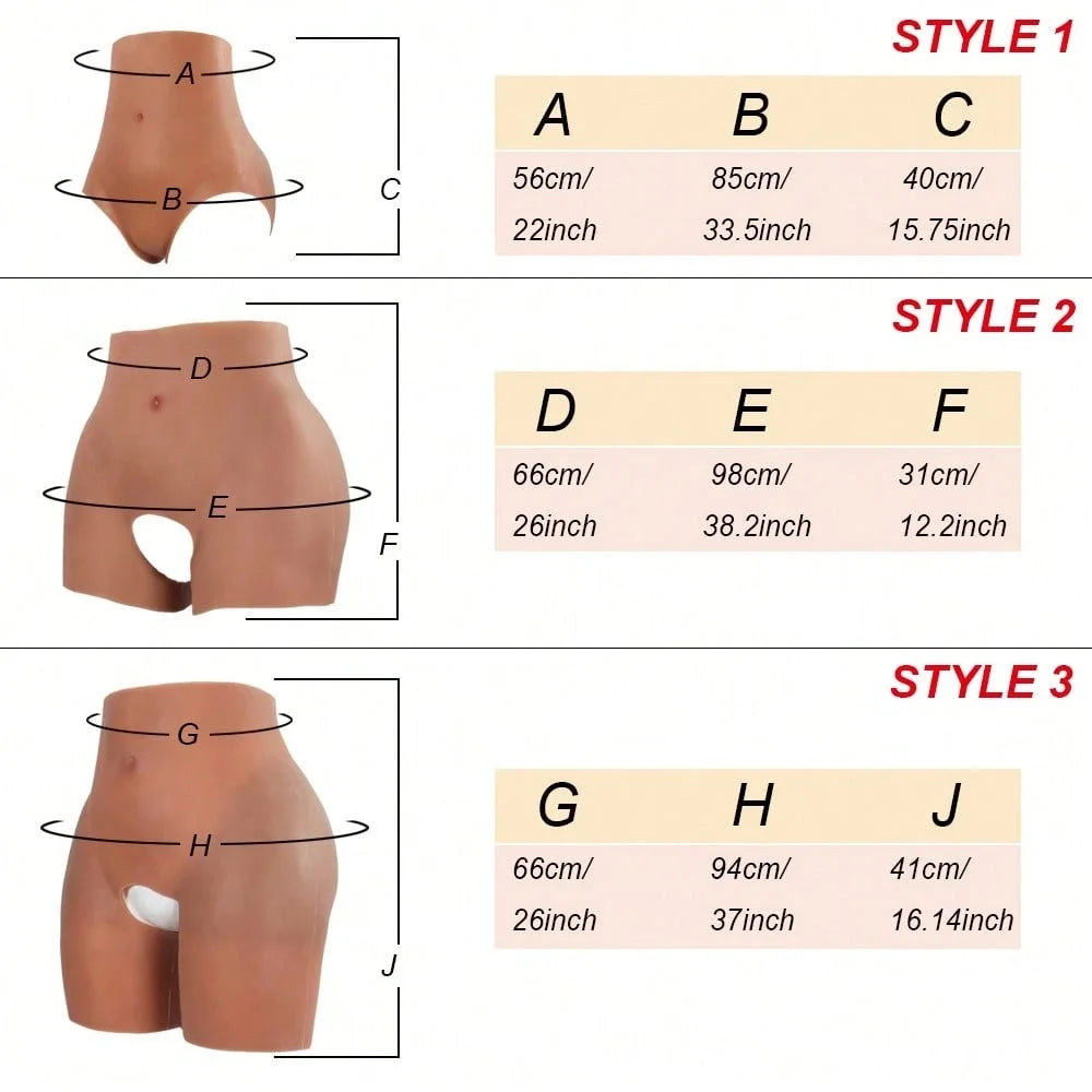 Women's High Waist Shaping Pants Silicone Hip Enhancer Artificial Butt Lifter Enhance Body Curves Hip Opening Underwear