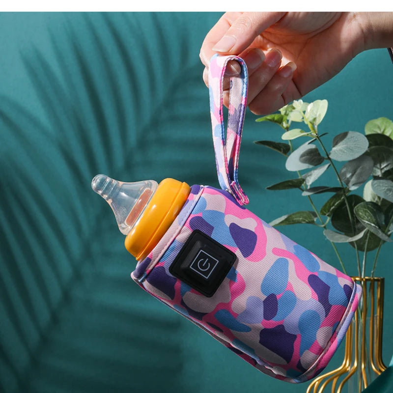 USB Milk Water Warmer Travel Stroller Insulated Bag Baby Nursing Bottle Heater Supplies for Outdoor botella de agua para niños