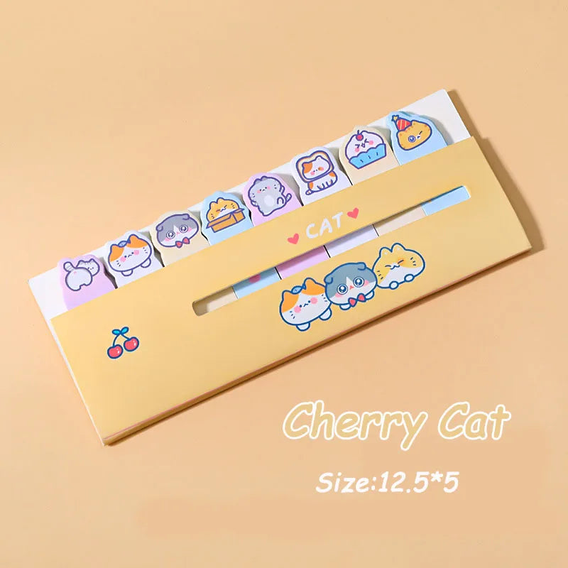 Creative Cute Cartoon Animal Index Stickers Stationery Notebook High Appearance Convenience Stickers Student Supplies