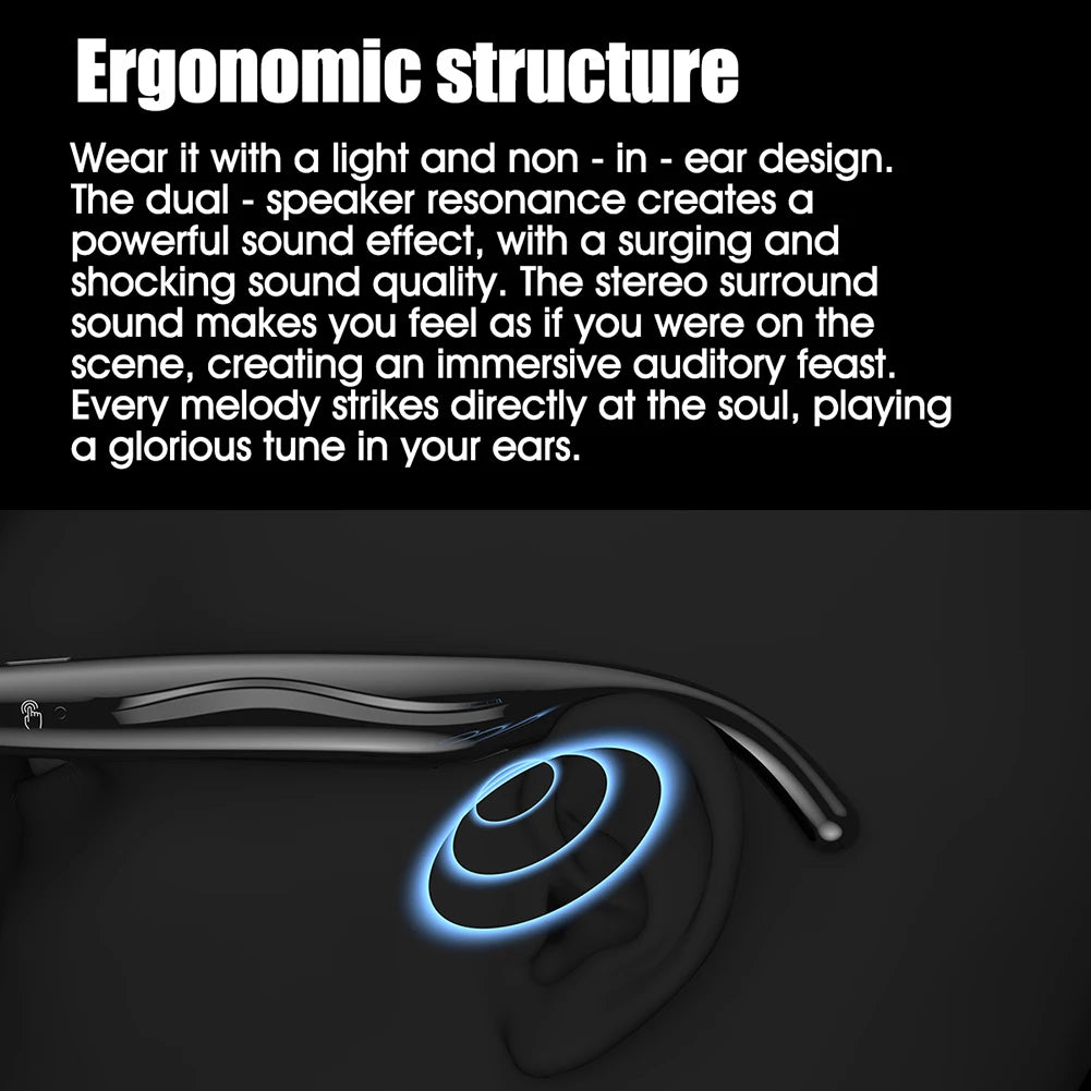 1080P HD AI Smart Glasses Chat GPT 100MP Camera Sunglasses Bluetooth Call 260Mah Battery Voice Assistant Control Smart Glasses